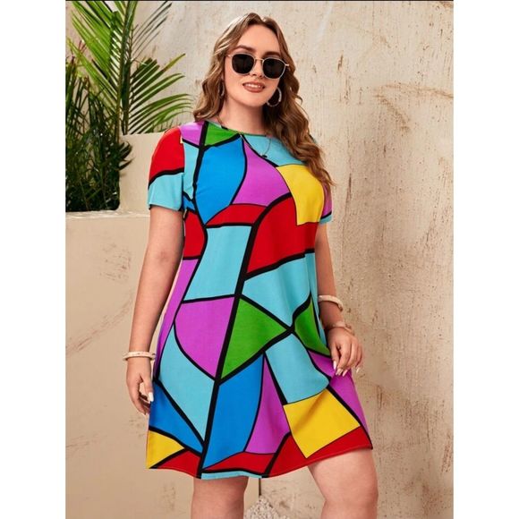 Dresses & Skirts - Geo Print Vacay Dress